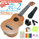 ウクレレ アリア AU-2 ギアペグ ウクレレ 初心者セット SJ ソフトケース クリップチ ューナー 教則DVD付 Aria Ukulele ソプラノサイズ ストラップピン付 送料無料