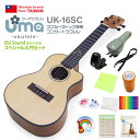 Uma Ukulele ウーマ ウクレレ UK-16SC コンサート カッタウェイ スペシャル12点セット トップスプルース単板 TR music 弦高調整済 (台湾ブランド)【ソロ向き】(u)