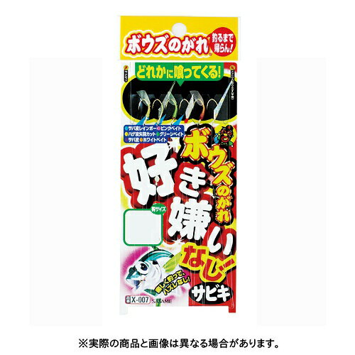 ささめ針 X-007 ボウズのがれ 好き嫌いなしサビキ 5号0.8