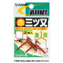 【メール便可】ささめ針 P-153 赤三ツ又 Mサイズ