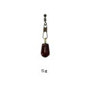 【メール便可】タカ産業 D.P DROP SINKER レッドラメ 5g