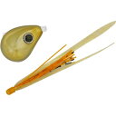 ジャッカル 爆流 鉛式ビンビン玉スライド 80g F198 メッキゴールド/イカナゴT+