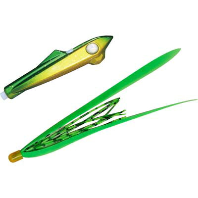 ジャッカル ビンビンロケット 30g F195 ラメグリキン/蛍光グリーンT+