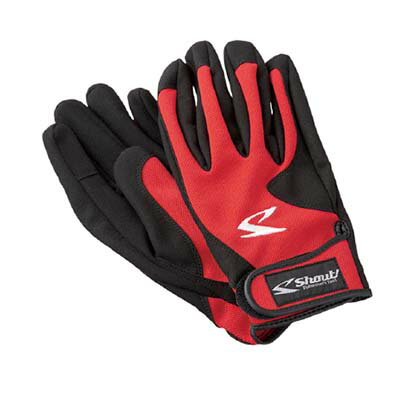 シャウト ショートメッシュグローブ レッド 727SG LL