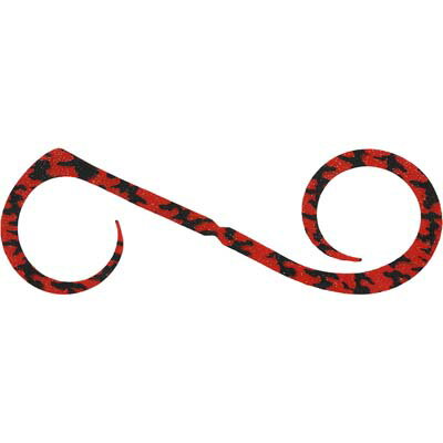 【メール便可】ジャッカル ビンビンスイッチT＋ネクタイ デュアルカーリー 3本入 シマシマレッド