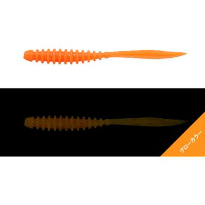 ジャッカル ペケリング 2.5インチ 8本入 グローオレンジ/ゴールドフレーク