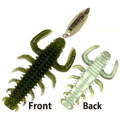 ルーディーズ ハタ喰い・蟲 2.4インチ 4pcs イソガニグロー