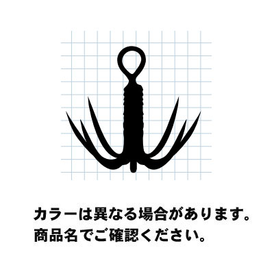 【メール便可】カツイチ IKAクラ イカジグフック IP-35 M 4個入 シルバー 仕掛け