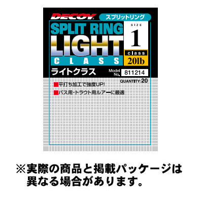 【メール便可】カツイチ R-2 スプリットリング ライトクラス (Split Ring Light Class) 1 20個入 レッド 小物