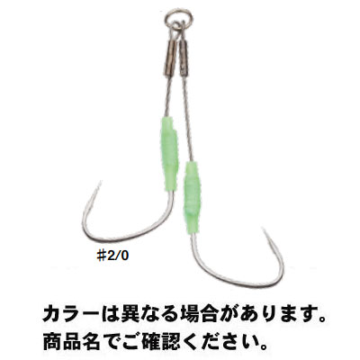 【メール便可】カツイチ DJ-67 ツインサーベリクス (Twin Sabelx) #2/0 2本入 Tin 仕掛け