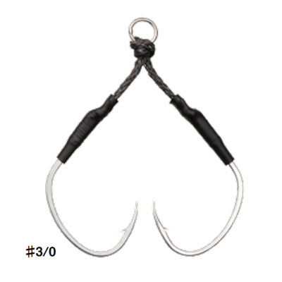 カツイチ DJ-80 ツインパイク・ショーター (Twin Pike Shorter) #3/0 2本入 Tin 仕掛け