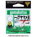 【メール便可】がまかつ 糸付 一刀ヤマメ王 茶 7-0.8