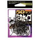 【メール便可】ささめ針 05VRI 50本入 カン付丸セイゴ 黒 15