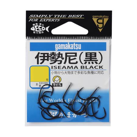 【メール便可】がまかつ 伊勢尼 黒 バラ 5号 16本入