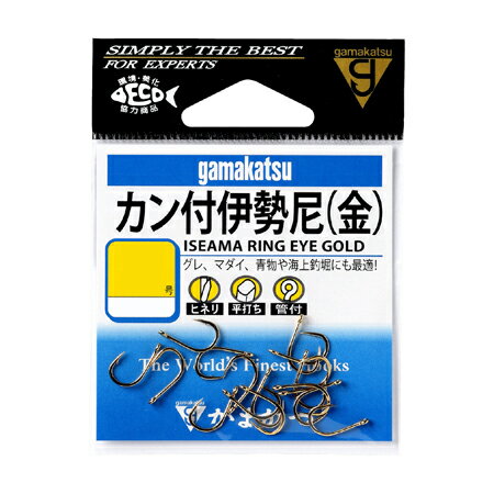 【メール便可】がまかつ カン付伊勢尼 金 バラ 7号 12本入