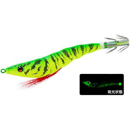 【メール便可】デュエル イージースリム 布巻 80mm 4g 夜光グリーン