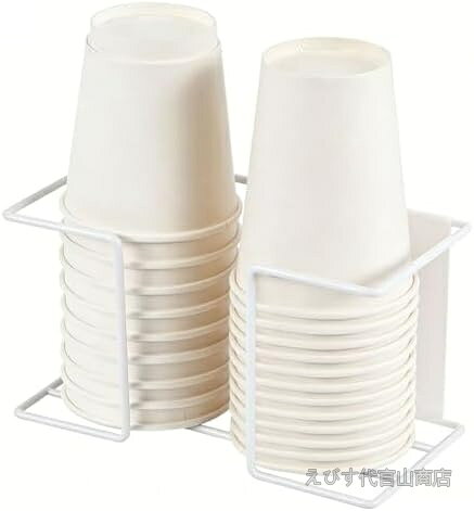 商品の特徴・【マグネット】紙コップホルダー裏面はマグネットになっており、使い勝手が非常に良く、また磁力が強く、脱落のリスクを心配する必要がありません。・【2列式収納】2列の紙コップ収納デザイン：紙コップホルダーの直径は20 CMで、2列に分けて異なるタイプの紙コップを収納することができます。紙コップホルダーの幅は11 CMで、口径10 cm以下の紙コップに適しています。・【通気性】使い捨て紙コップホルダーは密閉式ではなく、開放型で通気式設計で、紙コップの湿気やカビの発生を防ぐことができます。・【使いやすい】背面がマグネットになっているので、必要な場所にいつでも移動できて便利です。（例えば：冷蔵庫、ウォーターサーバー）。紙コップの保管場所にもう悩まないでください。自宅でキッチンと洗面所だけでなく、診断室、事務所、コーヒーショップ、その他の場所でも使用できます。・【耐久性】この紙コップスタンドは合金鋼で作られ、表面に保護層が塗布され。耐久性があり、長期間使用することができます。お客様都合のキャンセルはお控えください。また他モールにて併売を行っており、Amazon 社のFBA マルチチャネルサービスを一部活用しております。梱包にAmazon ロゴの記載やAmazonの配達員が商品をお届け、また置き配になる可能性がございますので予めご了承ください。