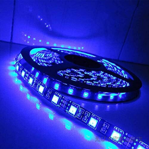 【送料無料】LEDテープライト 5m 300連 防水 高輝度 5050 SMD ブルー 12V DC 両面テープ付き 自由カット 3倍明るさ 車載 室内 屋外 DIY イルミネーション テープ型照明
