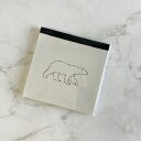 Animal Series 「メモパッド・スクエア」 シロクマ スクエア 文具 メモ帳 四角形 動物 アニマル GF-559