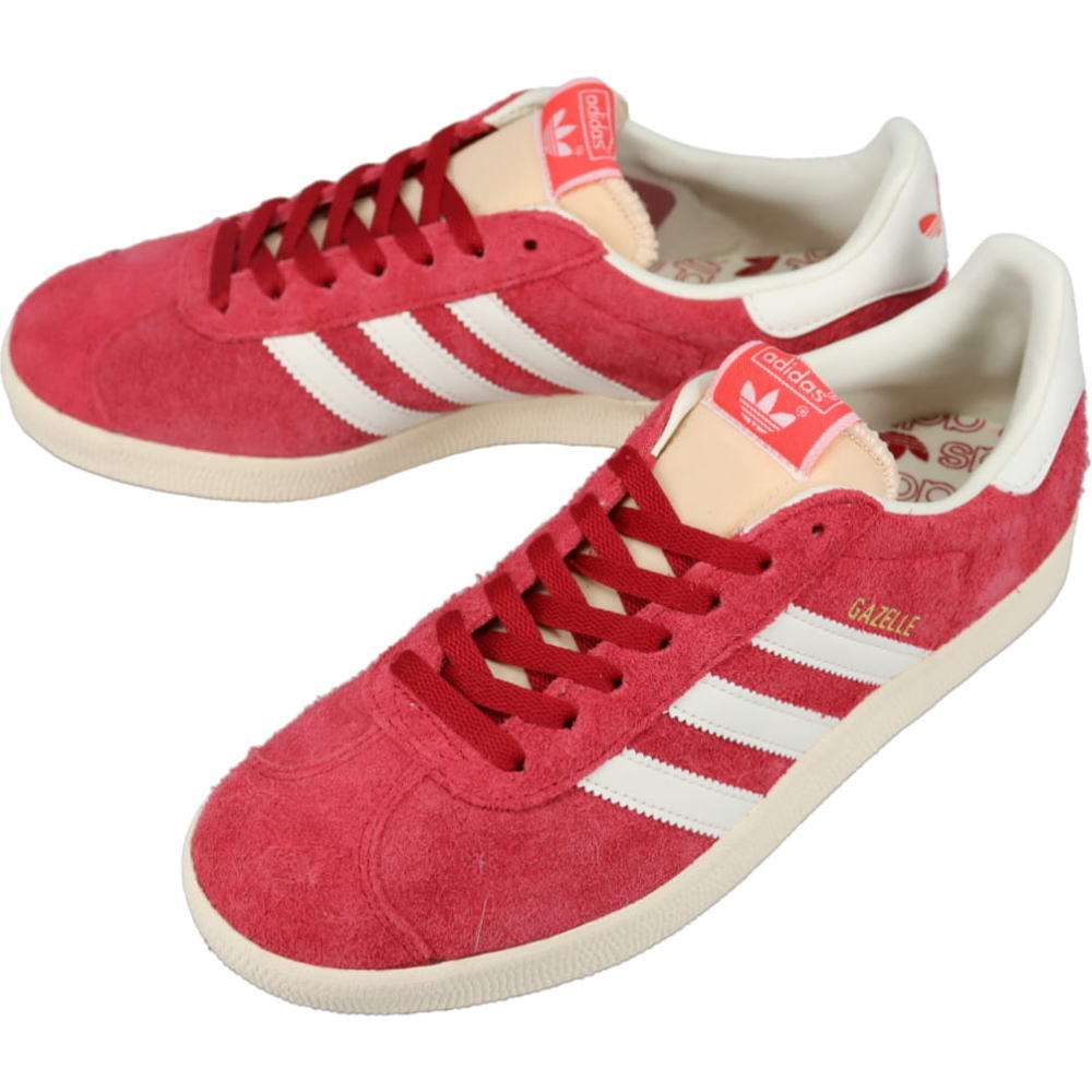 乐天商城 - 5月限定！最大全額ポイント還元※要エントリー アディダス adidas スニーカー ガゼル GAZELLE チームビクトリーレッド/オフホワイト/クリームホワイト IF9652 【GION】