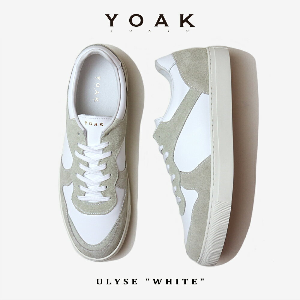 【最大全額ポイント還元※要エントリー】防水スプレー吹きかけサービス 交換返品送料無料 ヨーク YOAK スニーカー ユリス ULYSE ホワイト【GIFF】
