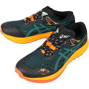 【エントリーでポイント3倍】アシックス asics メンズ ランニングシューズ フジ ライト 5 Fuji Lite 5 1011B889 サクソングリーン/レ...