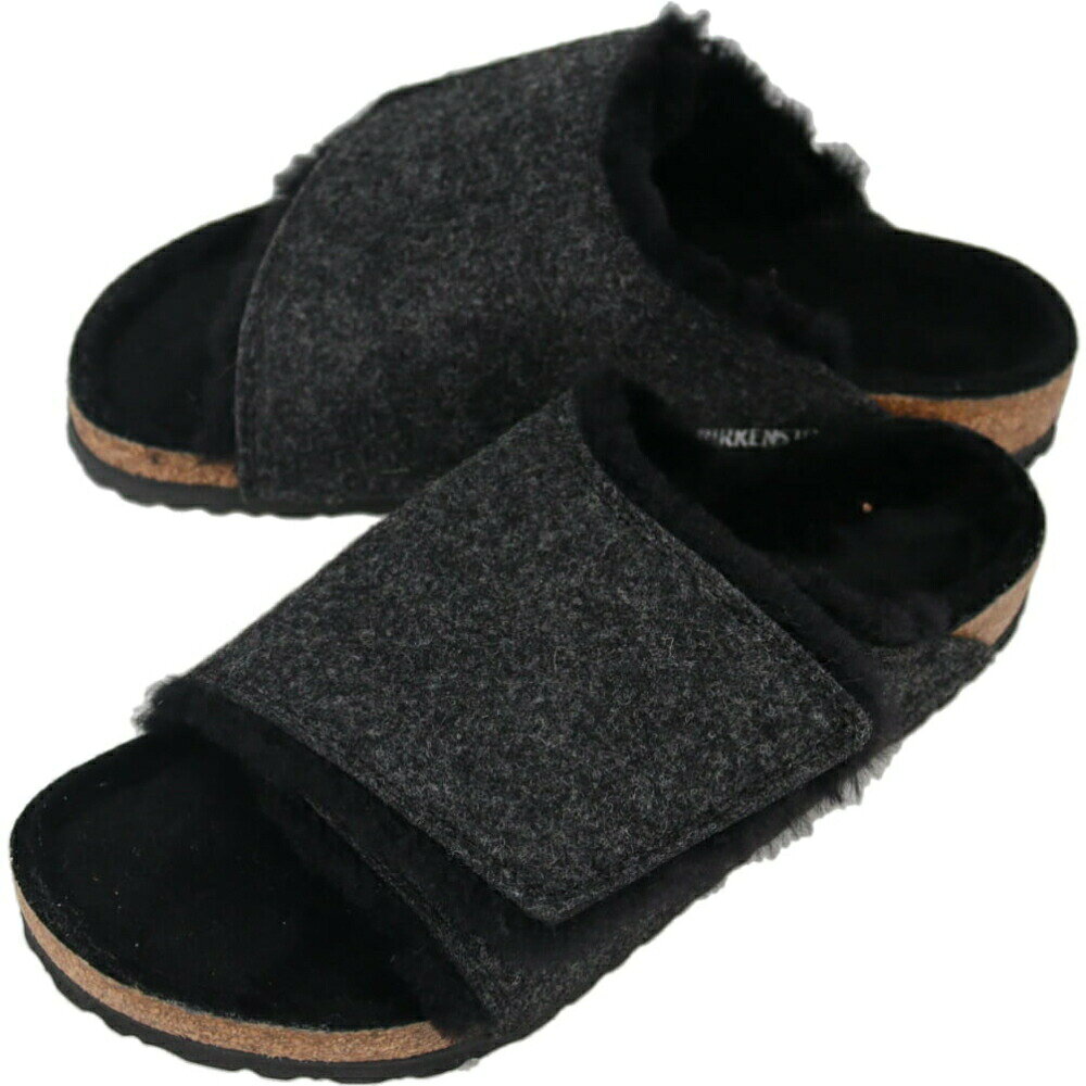 乐天商城 - 5月限定！最大全額ポイント還元※要エントリー ビルケンシュトック BIRKENSTOCK サンダル ソラナ シアリング Solana Shearing アンスラサイト 1030823 レギュラー幅【GKOF】