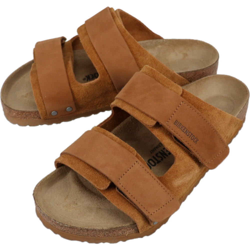 【商品説明】 　爽やかでスポーティな印象が素敵なBIRKENSTOCKのカジュアルサンダルUjiは、バックルでフィット感を調整できる便利さが魅力の一足です。 　普段着にスポーティなアクセントを添えたいあなたにぴったりのこの一足。 　アッパーには足をもう一枚の肌のように優しく包み込む特に柔らかいベロアレザーと上質なヌバックレザーを使用しています。 【ブランド】 　BIRKENSTOCK（ビルケンシュトック） 【モデル】 　Uji（ウジ） 【素材】 　アッパー：ベロアレザー、ヌバックレザー 　インソール：レザー製中敷 　アウターソール：EVA 【足幅タイプ】 　レギュラー（こちらの幅は、男性や一般的な足幅の方に適しております。） 【サイズ感】 　スタッフT（普段スニーカーで26.5cmを着用） 　少し大きめに感じるので、40（26cm）を選びます。 （※足型やサイズ感には個人差がありますので参考程度にお考えください。） 　お買い物方法が分からない方はこちらをご覧下さい 　メーカー希望小売価格はメーカーサイトに基づいて掲載しています。【商品説明】 　爽やかでスポーティな印象が素敵なBIRKENSTOCKのカジュアルサンダルUjiは、バックルでフィット感を調整できる便利さが魅力の一足です。 　普段着にスポーティなアクセントを添えたいあなたにぴったりのこの一足。 　アッパーには足をもう一枚の肌のように優しく包み込む特に柔らかいベロアレザーと上質なヌバックレザーを使用しています。 【ブランド】 　BIRKENSTOCK（ビルケンシュトック） 【モデル】 　Uji（ウジ） 【素材】 　アッパー：ベロアレザー、ヌバックレザー 　インソール：レザー製中敷 　アウターソール：EVA 【足幅タイプ】 　レギュラー（こちらの幅は、男性や一般的な足幅の方に適しております。） 【サイズ感】 　スタッフT（普段スニーカーで26.5cmを着用） 　少し大きめに感じるので、40（26cm）を選びます。 （※足型やサイズ感には個人差がありますので参考程度にお考えください。）