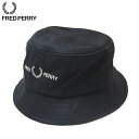 フレッドペリー 帽子 メンズ フレッドペリー FRED PERRY 帽子 グラフィック ブランド ツイル バケット ハット Graphic Brand Twill Bucket Hat HW4631 V53［CP］【GIOG】