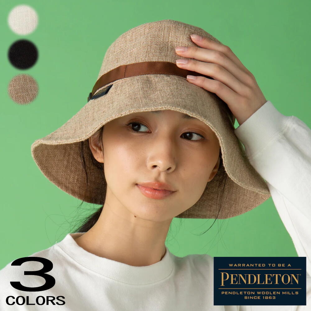ペンドルトン PENDLETON 帽子 サマーハット SUMMER HAT オフ ベージュ ブラック PDT-000-231018［C］【GHOH】のサムネイル