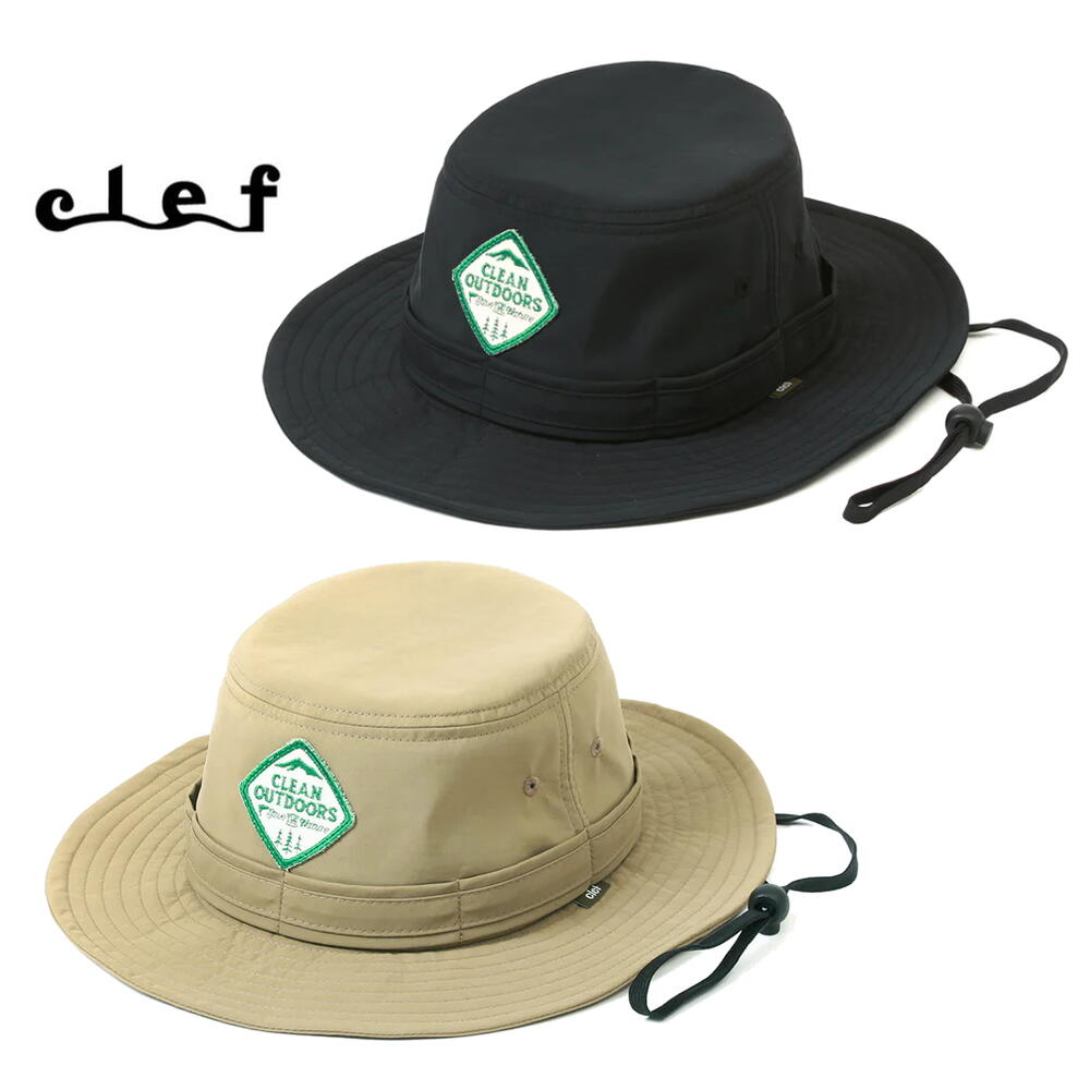 Clef クレ 帽子 サファリハット SEARCH FS SAFARI HAT RB8103 ブラック サンド メンズ レディース 日本製 ［CP］【GHOI】