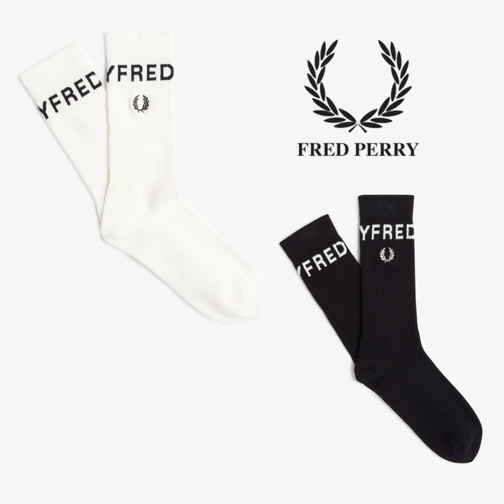 フレッドペリー FRED PERRY 靴下 ボールド ティップド ソックス Bold Tipped Socks C6146 102(ブラック..