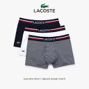 ラコステ LACOSTE マルチデザイン 3パック トランク ショーツ ホワイト 5H3413-10 525［WA］【GHON】