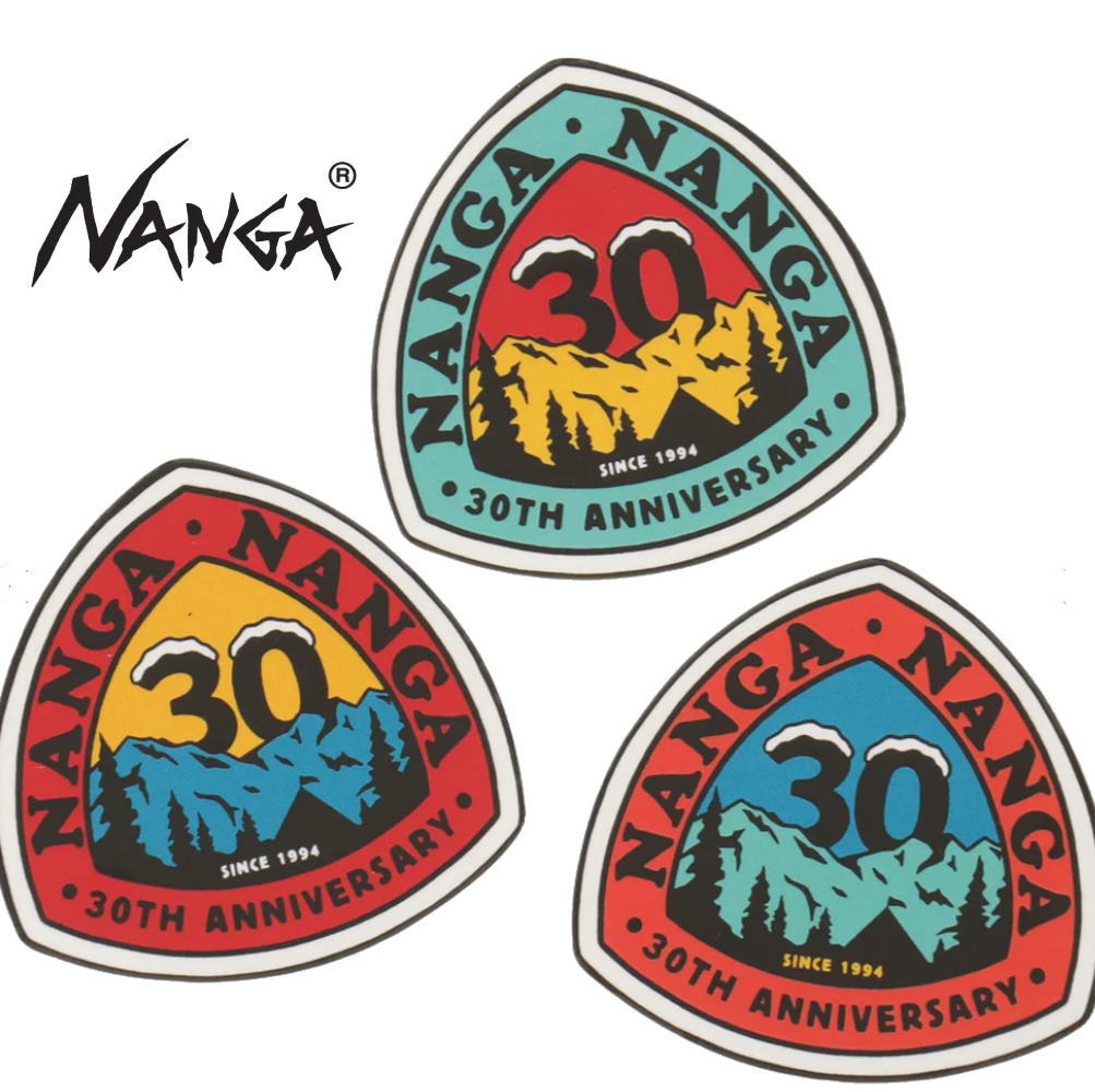 【ポイント最大47倍！お買い物マラソン】ナンガ NANGA 30イヤー アニバーサリー ステッカー 30TH ANNIVERSARY STICKER NA2443-3G202-A［C］【GION】