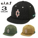 【ポイント最大47倍】Clef クレ 帽子 キャップ QUILTING B.CAP キルティング ビー キャップ RB7005 ブラック オリーブ ベージュ メ...