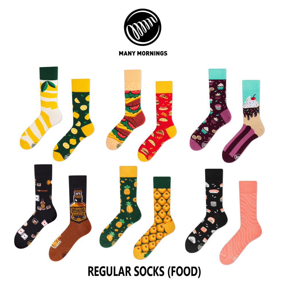 【最大全額ポイント還元※要エントリー】メニーモーニングス MANY MORNINGS 靴下 REGULER SOCKS Food R3..