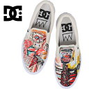 ディーシーシューズ DC SHOES スニーカー バスキア マニュアル スリップオン BASQ MANUAL SLIP-ON ホワイト/グラフィティプリント DM214105 WGF 【GFOM】