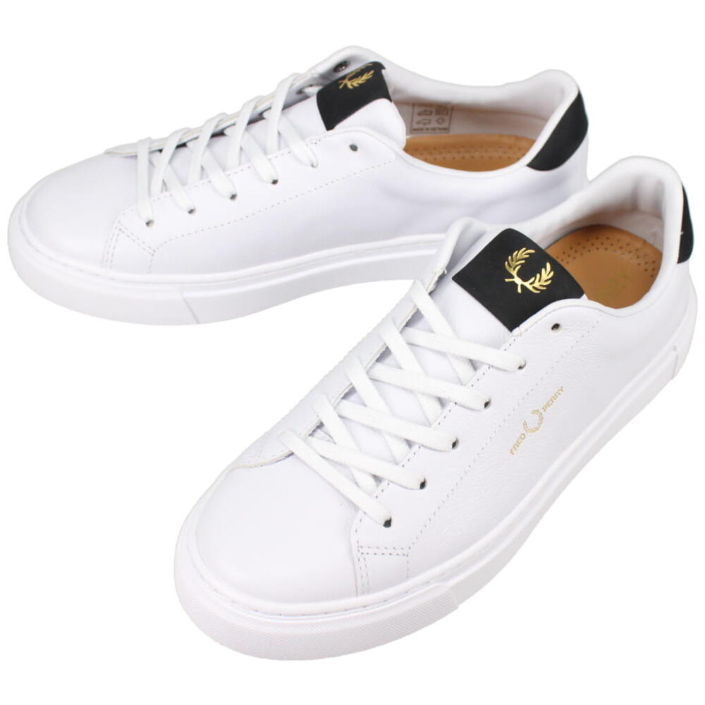 フレッドペリー レザースニーカー メンズ フレッドペリー FRED PERRY スニーカー B71 タンブルレザー B5311 100(ホワイト) 【GHOH】