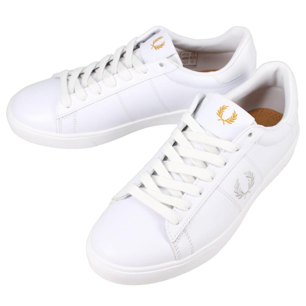 フレッドペリー レザースニーカー メンズ フレッドペリー FRED PERRY スニーカー スペンサー レザー SPENCER LEATHER ホワイト B4334 200【GHOH】