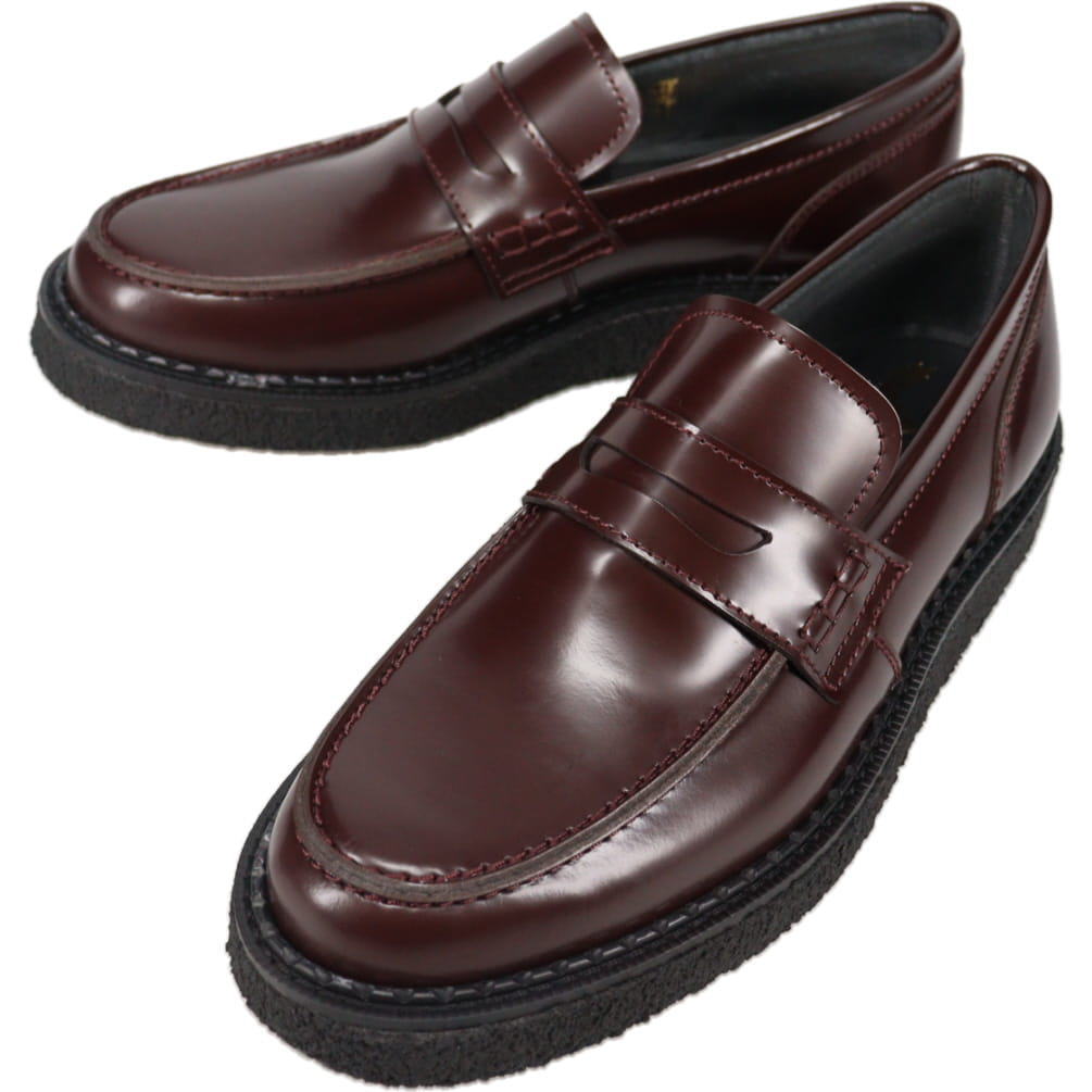 4月限定！最大全額ポイント還元※要エントリー フレッドペリー FRED PERRY ジョージコックス X フレッドペリー ペニー ローファー レザー George Cox X Fred Perry Penny Loafer Leather オックスブラッド SB1345 597【GKOH】