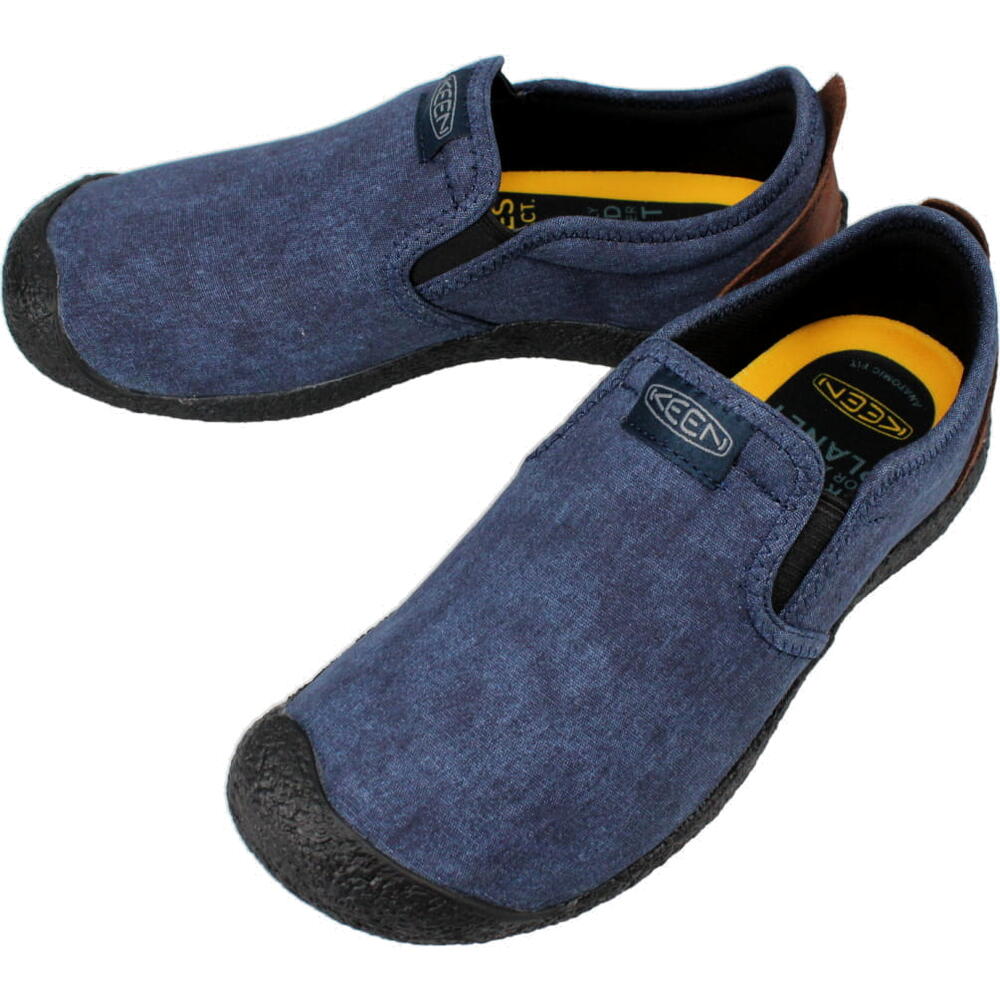 キーン KEEN メンズ スニーカー ハウザー キャンバス スリップオン HOWSER CANVAS SLIP-ON ブラックアイリス/バイソン 1026148 アウトドア キャンプ フェス 【GGOG】