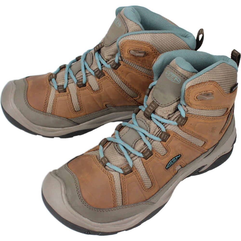 キーン KEEN ハイキングシューズ サーカディア ミッド ウォータープルーフ CIRCADIA MID WP Toasted Coconut/North Atlantic 1026764 防水 