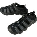 【エントリーでポイント4倍】キーン KEEN メンズ サンダル ハイパーポート エイチツー HYPERPORT H2 ブラック/スチールグレー 1028652 【GJOH】