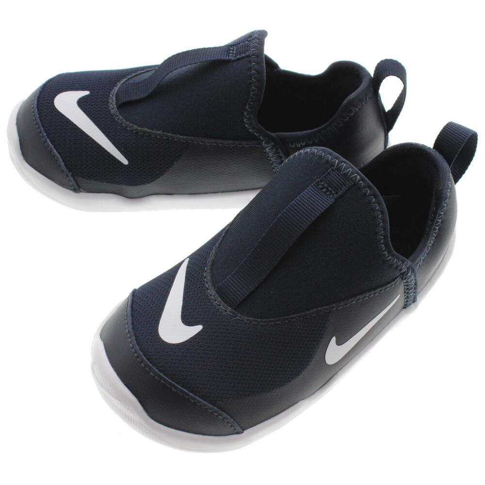 子供 ナイキ NIKE スニーカー リル スウッシュ LIL SWOOSH AQ3113 オブシディアン/ホワイト (402)【FNOH】[QQ]