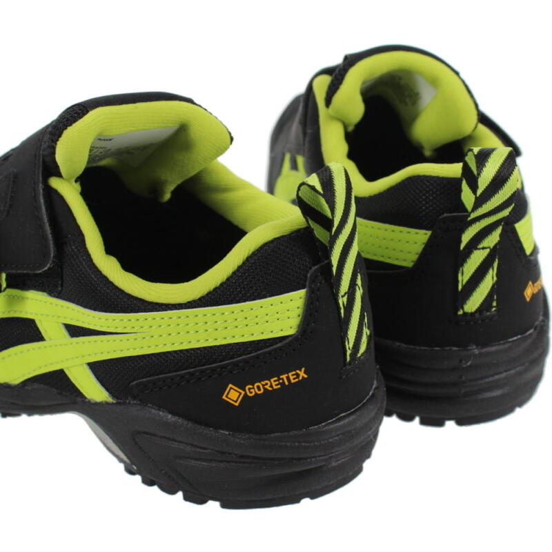 子供 アシックス asics 防水スニーカー ACランナー ミニ ゴアテックス 2 AC.RUNNERMINI G-TX 2 1144A044 ブラック/ライム 001 ［T］【GFOF】