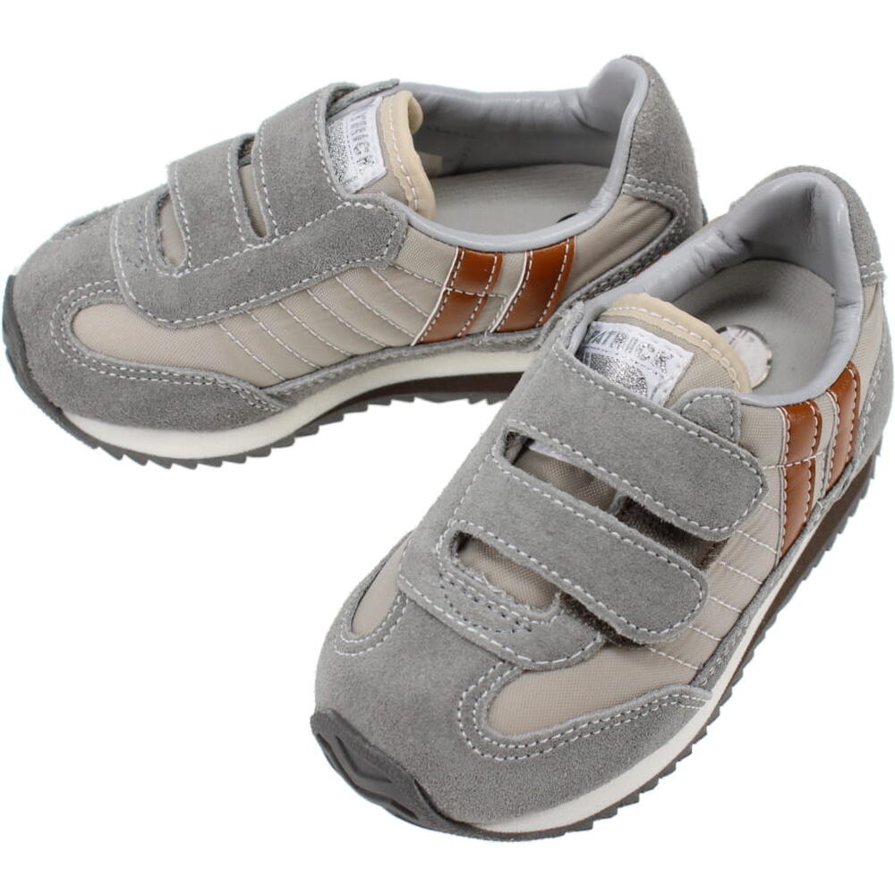 防水スプレー吹きかけサービス 交換返品送料無料 子供パトリック PATRICK スニーカー マラソン ベルクロ MARATHON-V ゴマプリン GPD EN7...