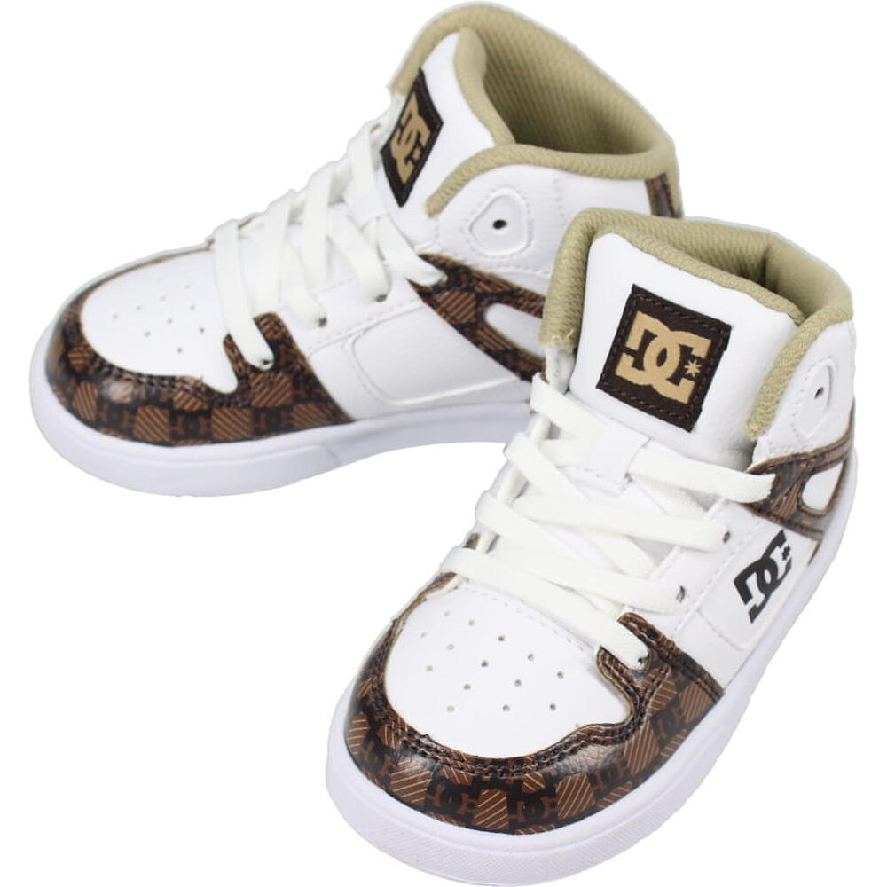 子供 ディーシーシューズ DC SHOES スニーカー ベビー ピュア ハイ トップ SE UL SN BABY PURE HIGH-TOP SE UL SN ブラック/ホワイト/ブラウン DT221001 XKWC