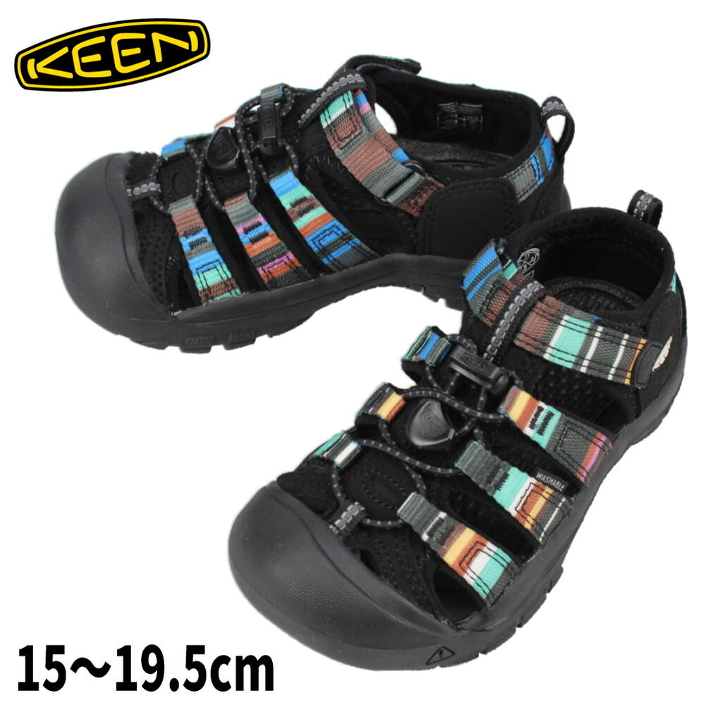 楽天EBiSUYA パトリック （PATRICK）店定番 子供 キーン KEEN サンダル ニューポート エイチツー NEWPORT H2 （CHILDREN） ラヤブラック RAYA BLACK 1026271 アウトドア キャンプ 水遊び キッズ 15cm～19.5cm 【GGOG】