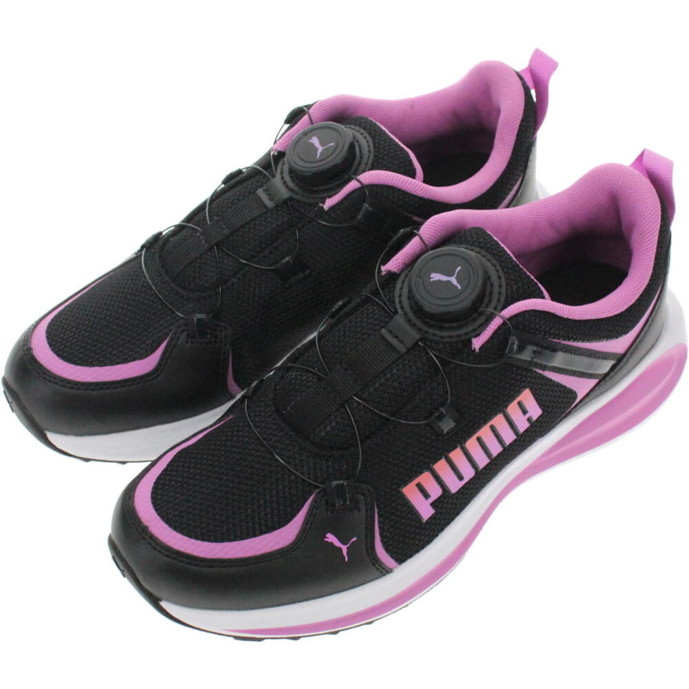 子供 プーマ PUMA スニーカー キッズ トゥウィッチ ランナー ディスク JR 377357 03 Puma Black/Mauve Pop/Salmon 22-25cm