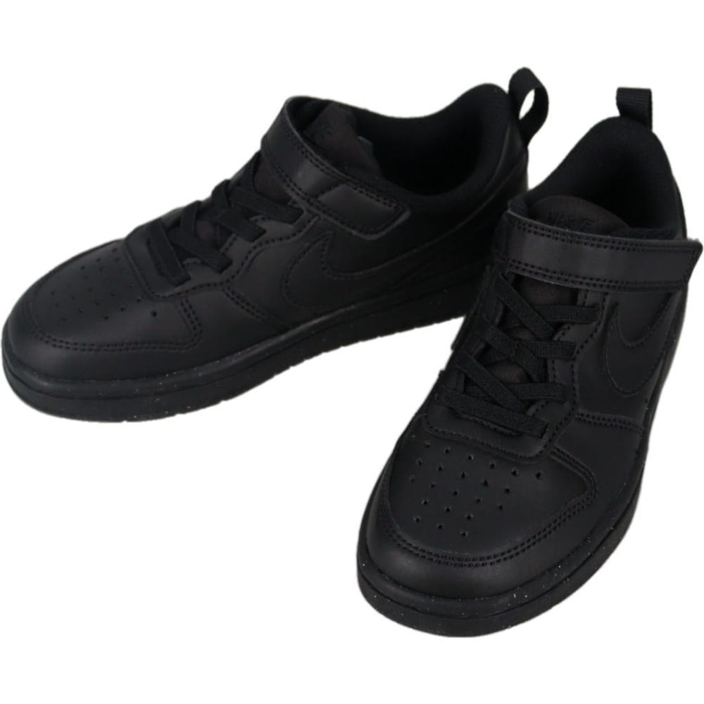 子供 ナイキ NIKE スニーカー ナイキ コート ボロー LOW リクラフト ブラック/ブラック/ブラック DV5457 002【GIOM】